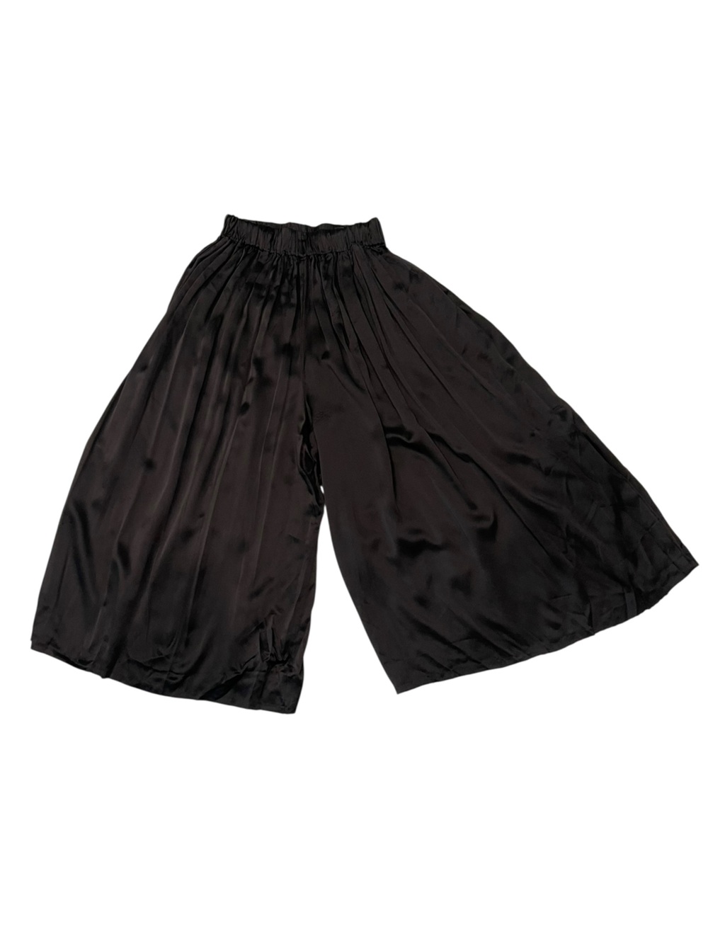 Miranda Bennett Studio black 100% silk wide leg pant One Size